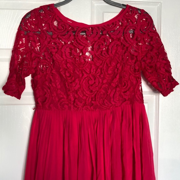 MoMo Maternity Dress - Fuchsia Color - Picture 1 of 7
